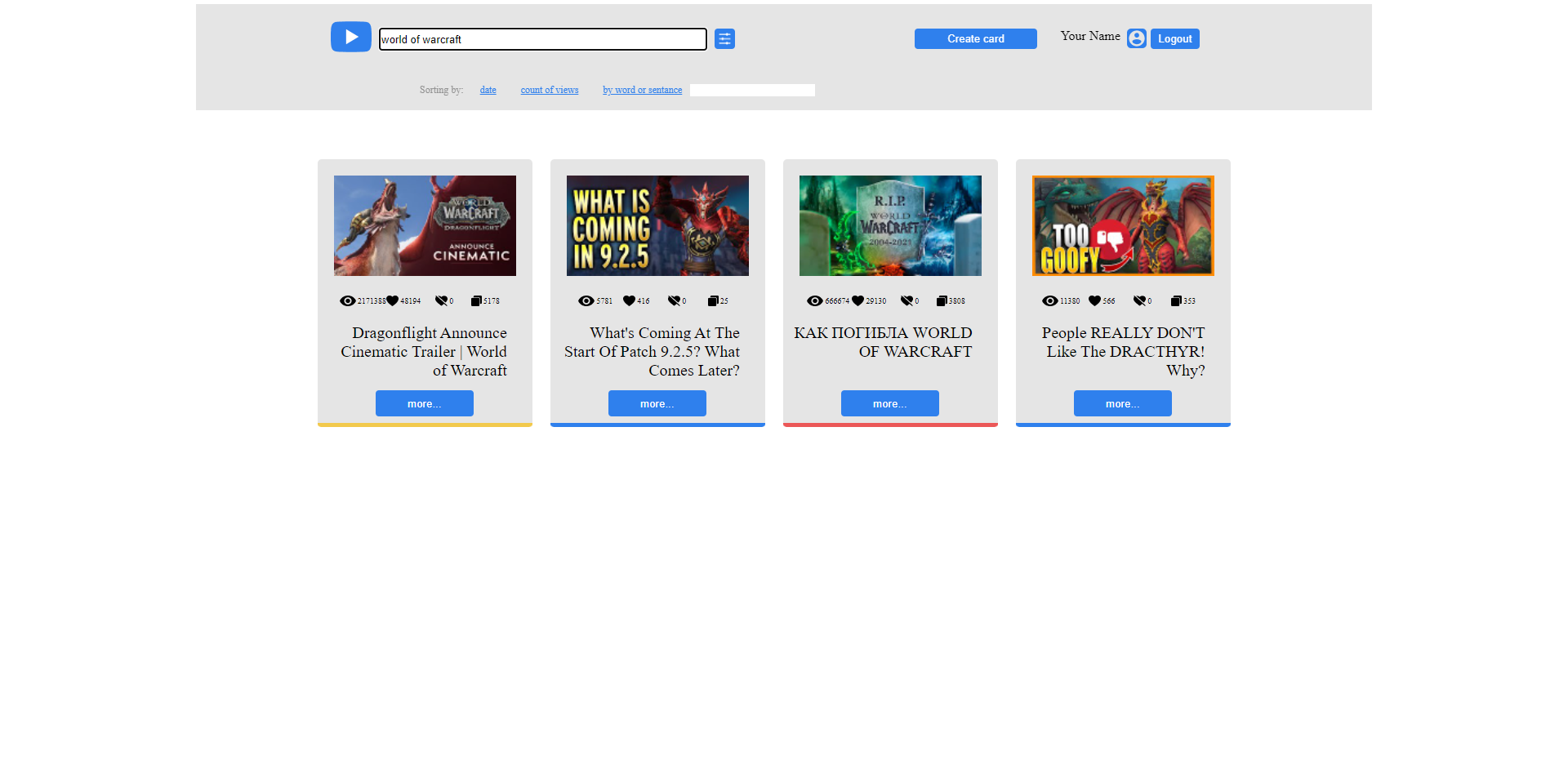 youTube client